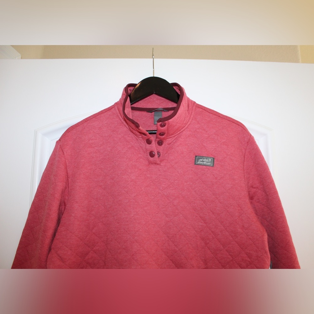 Eddie Bauer red/pink pullover (NWT) (size women’s L) - Picture 2 of 10